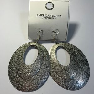 American Eagle Earrings Silver Brand New